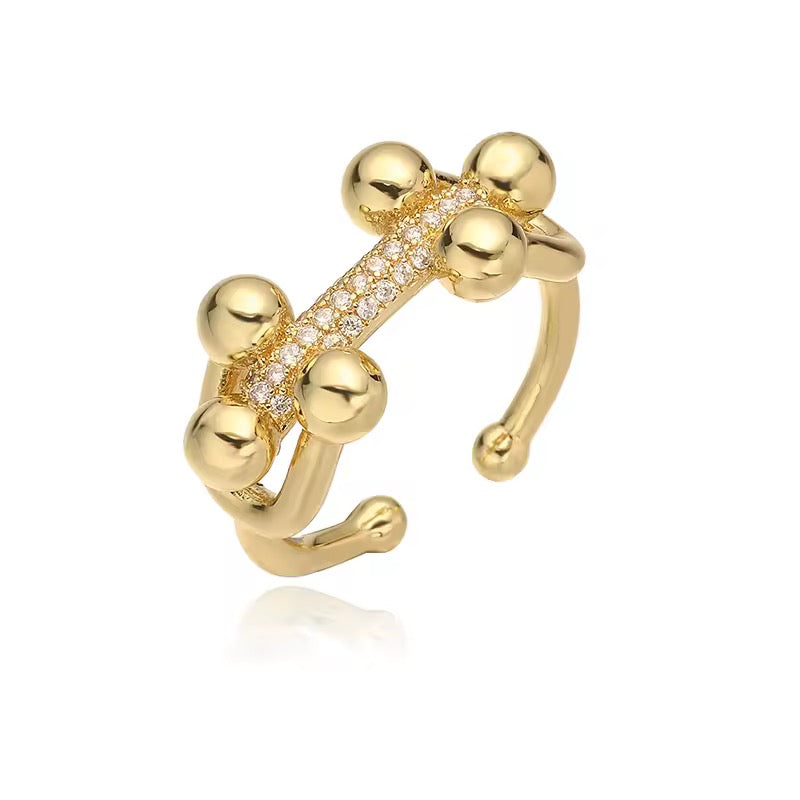 Open Power Ring Gold